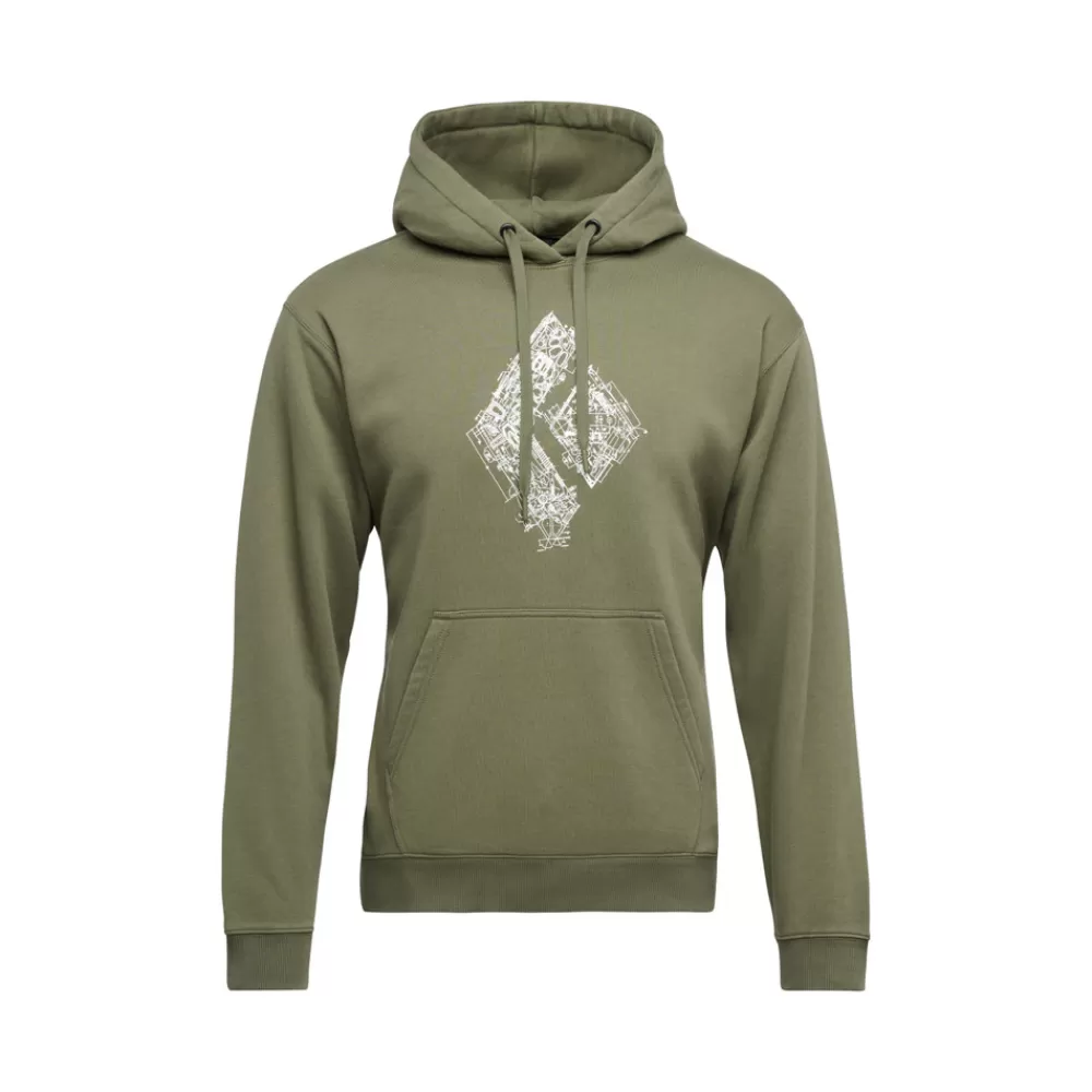 Men's Engineered Diamond Pullover Hoody<Black Diamond Cheap