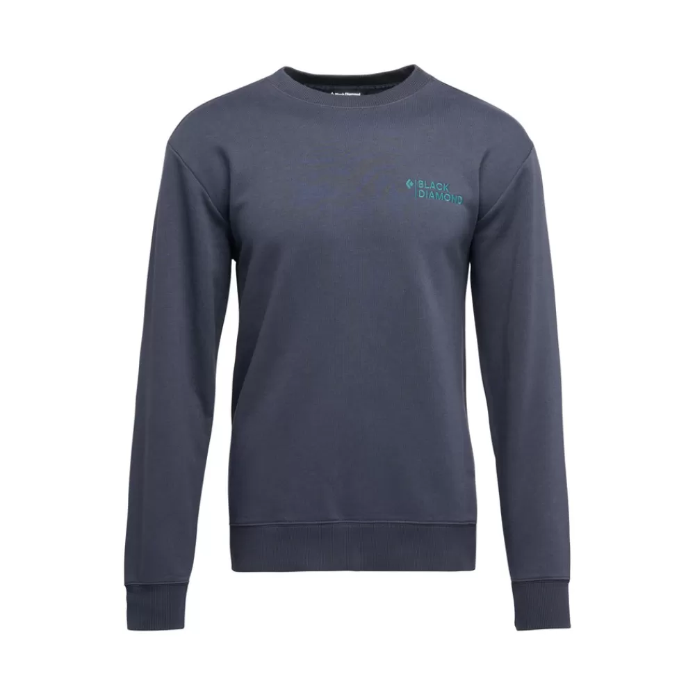 Men's Mini Stacked Crewneck<Black Diamond Cheap