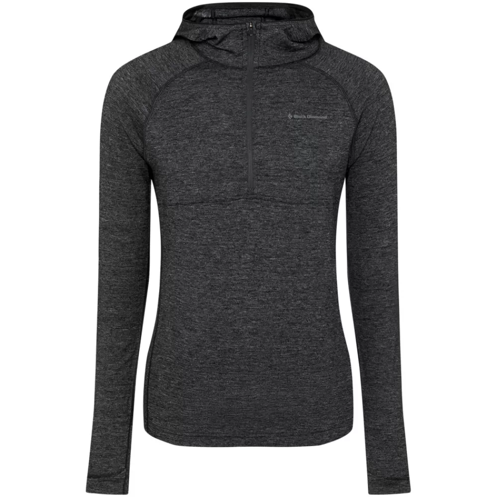 Men's Solution 150 Merino Baselayer Crew Half Zip Hoody<Black Diamond Discount