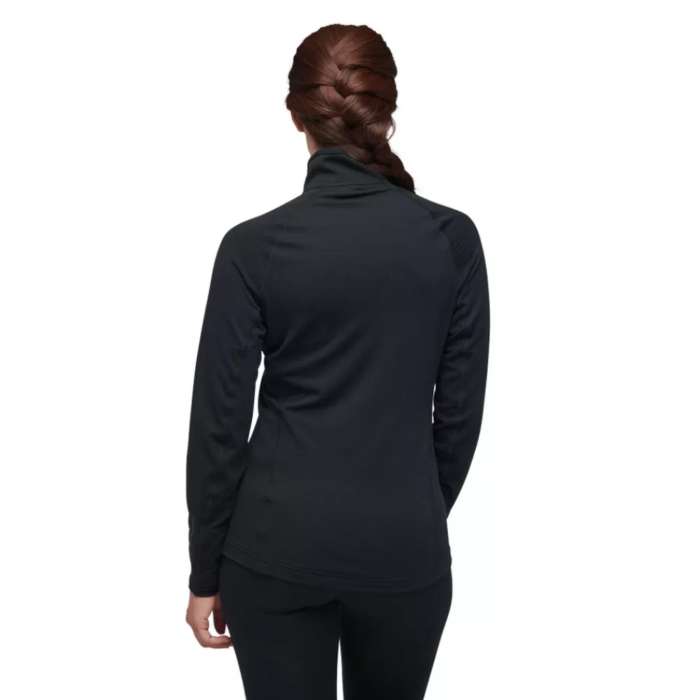 Women's Coefficient LT Quarter Zip Pullover<Black Diamond Sale