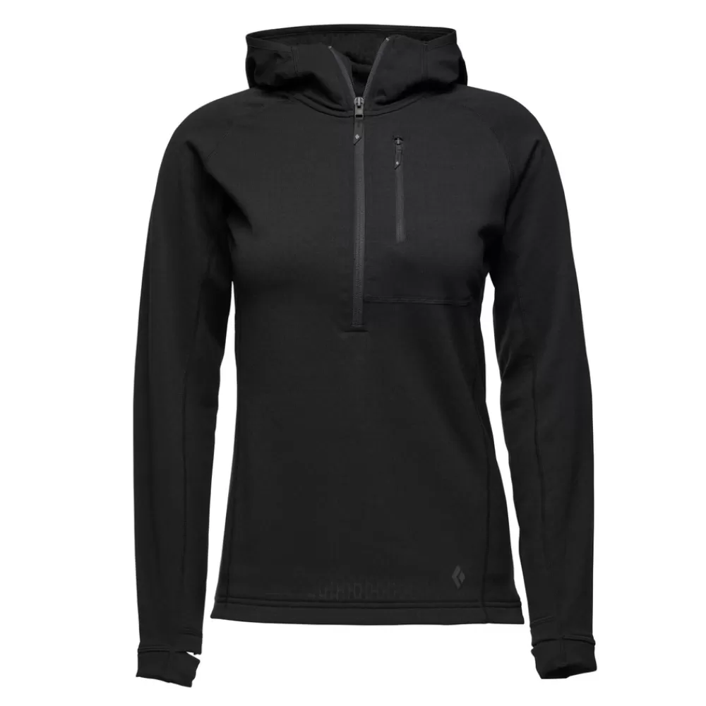 Women's Coefficient Quarter Zip Fleece Hoody<Black Diamond Flash Sale