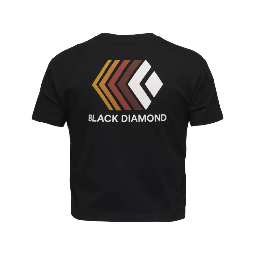 Women's Faded Crop Tee<Black Diamond Hot